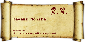 Ravasz Mónika névjegykártya